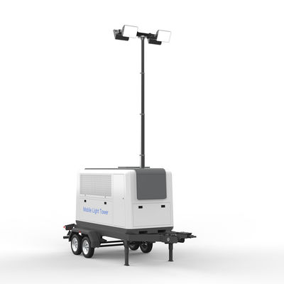 Bom preço. 4000W 150000LM Mobile Led Lighting Tower AC Input 135Kw Portátil gerador de luzes on-line